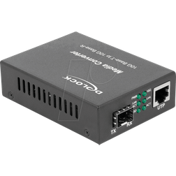 DeLock Fibermedieomformer Gigabit Ethernet 10 Gigabit Ethernet > I externt lager, forväntat leveransdatum hos dig 23-11-2022